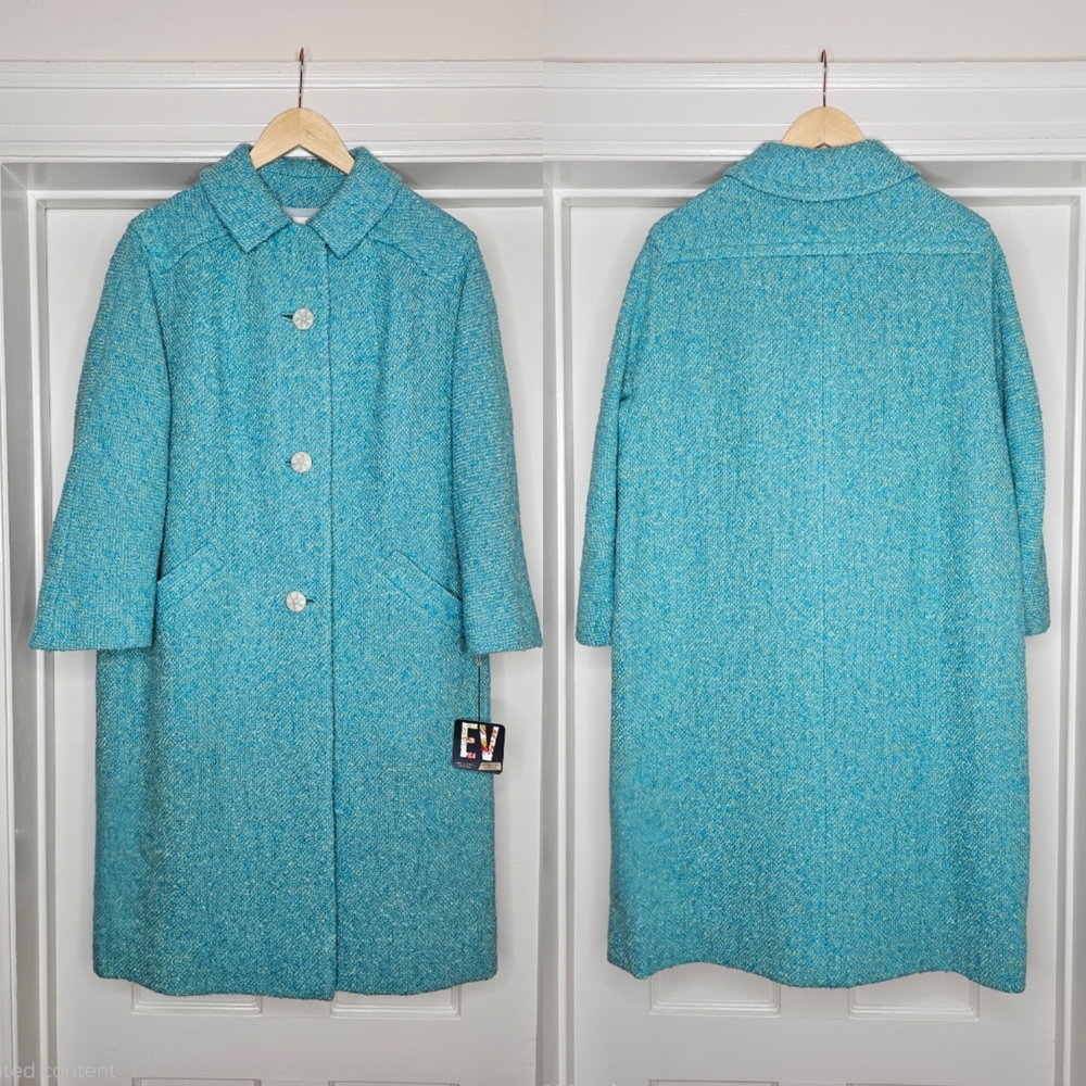 VTG 60s Frank Gallant Tweed Coat